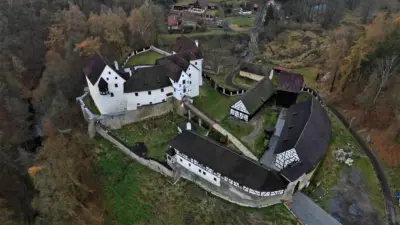 Ptačí pohled na hrad Seeberg